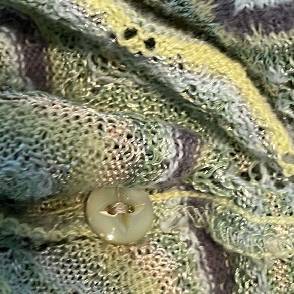 Sigrid Olsen Chevron Stripe Cardigan Sweater MP - Picture 9 of 9